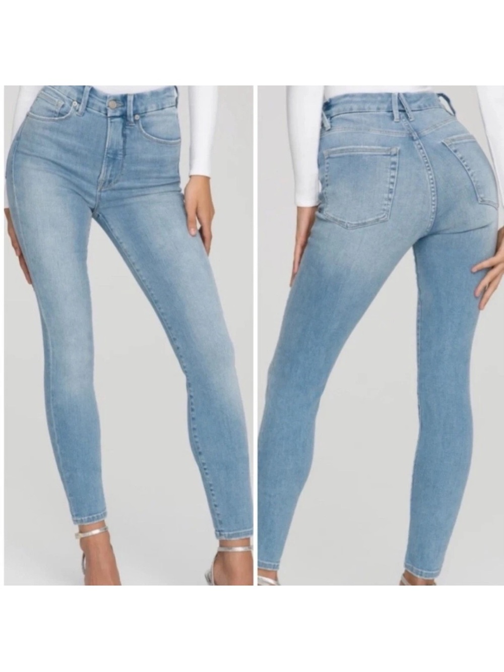 NWT Good American Good Waist Skinny Jeans in Blue 629 size 8/29